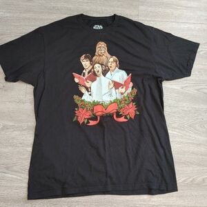 Star Wars Black Christmas Carolers T-Shirt